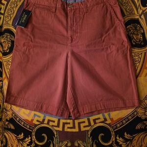 Polo by Ralph Lauren Men's Red Flat Front Shorts